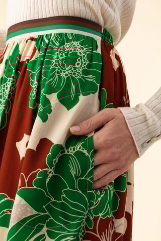 Jupe Leonard - Vert et beige