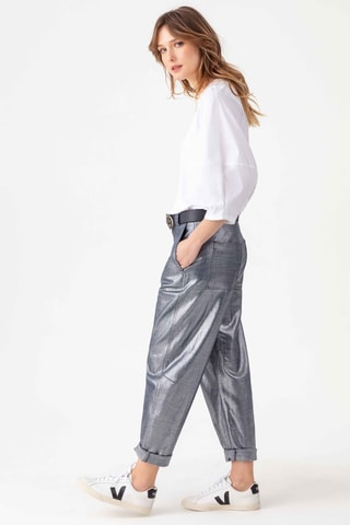 Jean - Gris métallisé