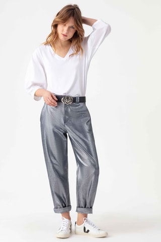 Jean - Gris métallisé