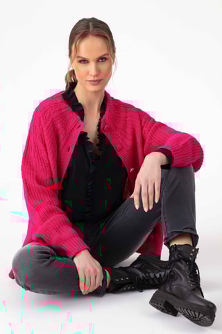 Gilet en laine - Fuchsia