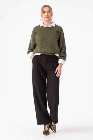 Pantalon wide legs - Noir