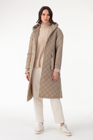 Doudoune à capuche - Beige