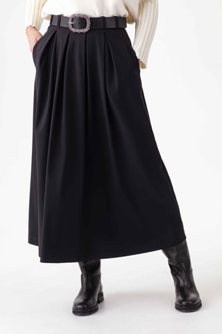 Jupe longue taille haute - Noir