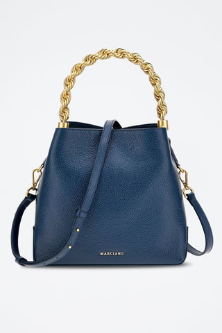 Leren Handtas - Marineblauw