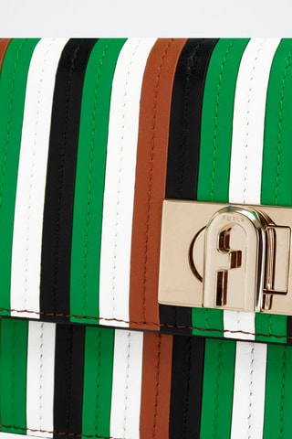 Leren Handtas Donkergroen en Camel