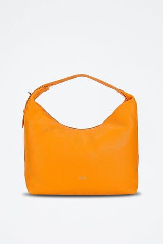 Leren Handtas Oranje