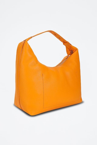 Leren Handtas Oranje