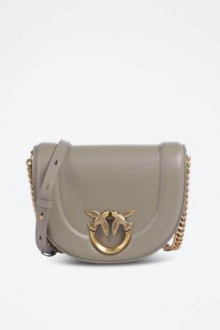 Leren Schoudertas - Taupe