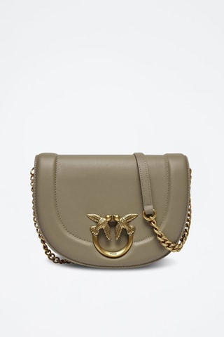 Leren Schoudertas - Taupe