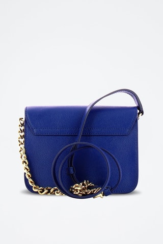 Leren Schoudertas Metropolis - Marineblauw