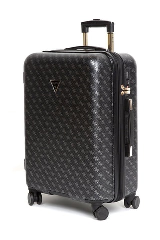 Bamboezijden Weekendtrolley Jesco - Zwart en Grijs - 64 cm