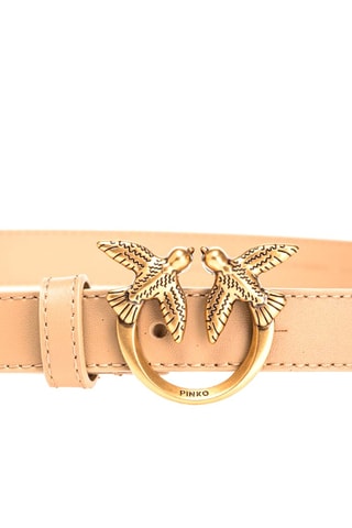 Leren Riem Beige