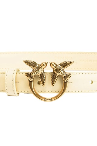 Leren Riem - Geel