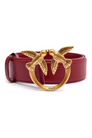 Leren Riem Love Berry H4 - Bordeauxrood