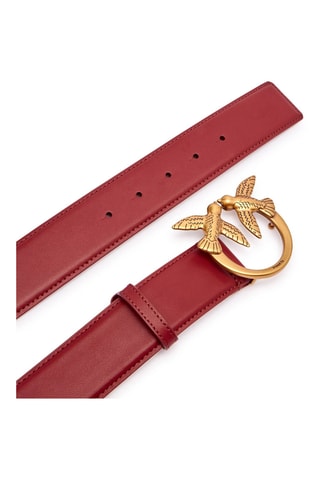 Leren Riem Love Berry H4 - Bordeauxrood