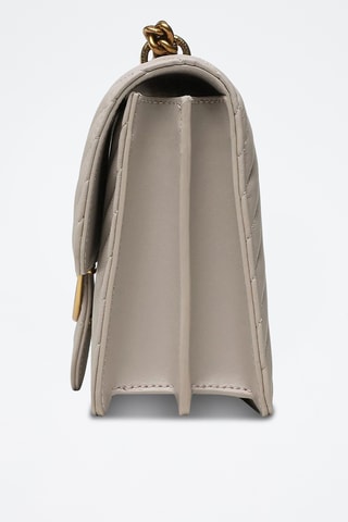 Leren Schoudertas Love One Classic - Lichtgrijs