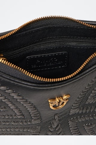 Schapenleren Schoudertas Half Moon Baby - Zwart