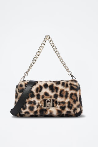Handtas Lapuffy - Lichtbeige en Zwart
