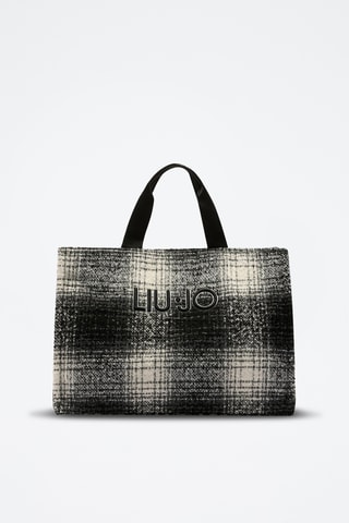 Tweed Shopper - Zwart en Wit