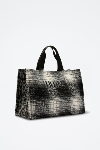 Tweed Shopper - Zwart en Wit