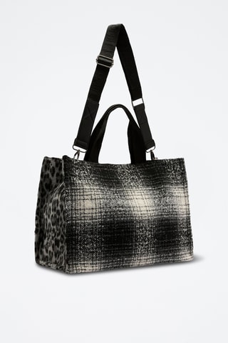 Tweed Shopper - Zwart en Wit