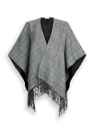 Poncho - Grijs en Zwart