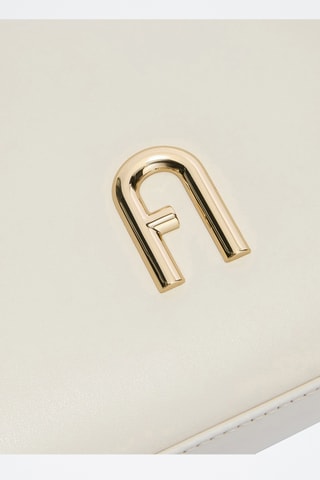 Leren Handtas Diamante - Ecru