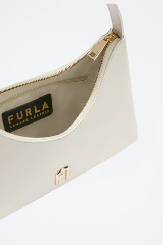 Leren Handtas Diamante - Ecru