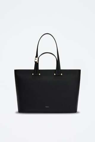 Leren Shopper Duetto - Zwart