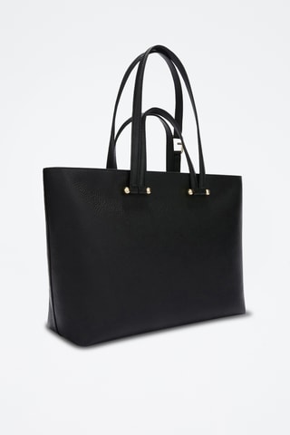 Leren Shopper Duetto - Zwart