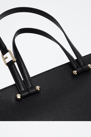 Leren Shopper Duetto - Zwart