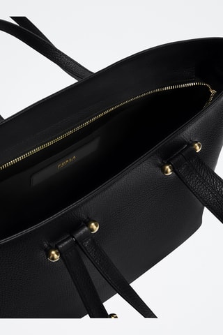 Leren Shopper Duetto - Zwart