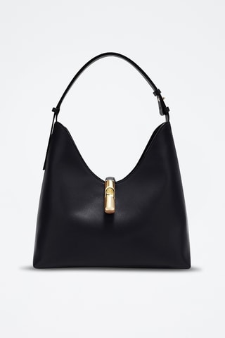 Leren Handtas Goccia - Zwart