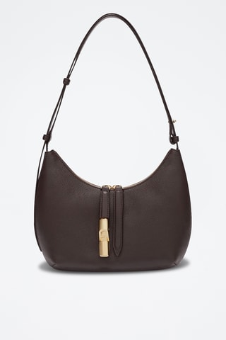 Leren Handtas Goccia - Donkerbruin