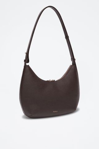 Leren Handtas Goccia - Donkerbruin