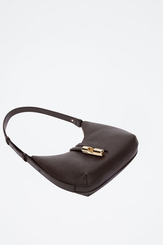 Leren Handtas Goccia - Donkerbruin