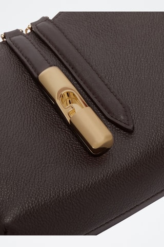 Leren Handtas Goccia - Donkerbruin