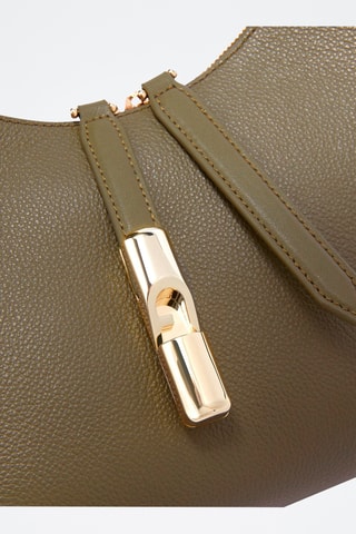 Leren Handtas Goccia - Kaki