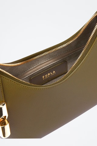 Leren Handtas Goccia - Kaki