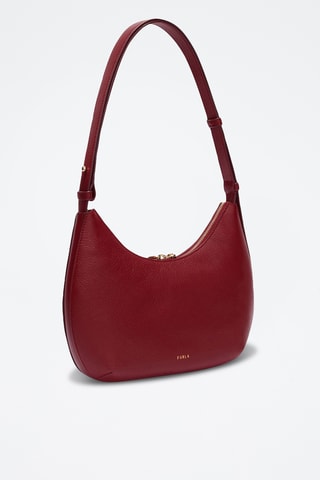 Leren Handtas Goccia - Bordeauxrood
