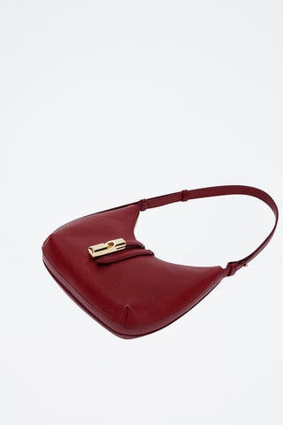 Leren Handtas Goccia - Bordeauxrood