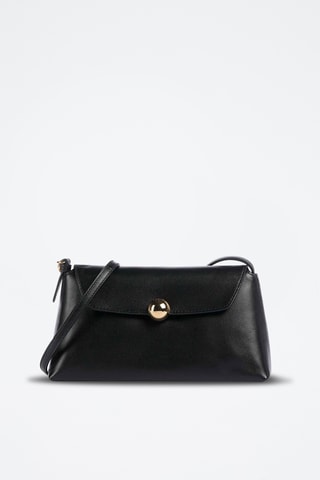Leren Schoudertas Daisy - Zwart