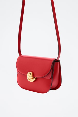 Leren Schoudertas Mini Sfera - Rood