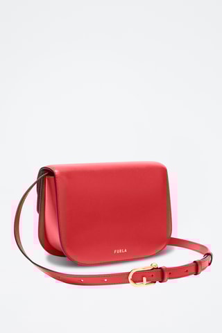 Leren Schoudertas Mini Sfera - Rood
