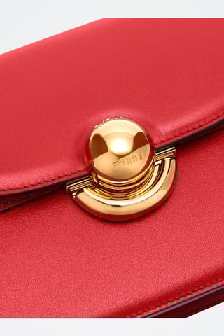 Leren Schoudertas Mini Sfera - Rood