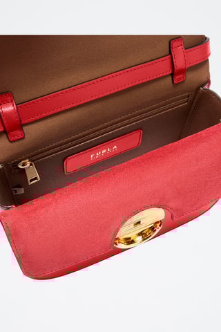 Leren Schoudertas Mini Sfera - Rood