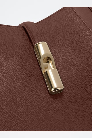 Leren Shopper Goccia - Bruin