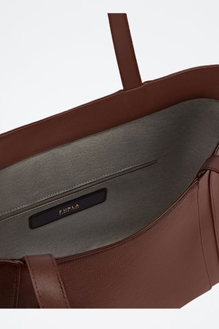 Leren Shopper Goccia - Bruin