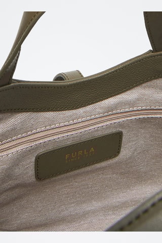 Leren Handtas Goccia - Kaki