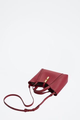 Leren Handtas Goccia - Rood